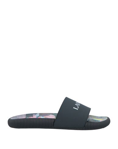 Lanvin Man Sandals Black Size 12 Thermoplastic Polyurethane