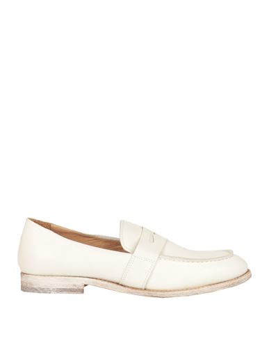 Moma Woman Loafers Ivory Size 11 Leather In White