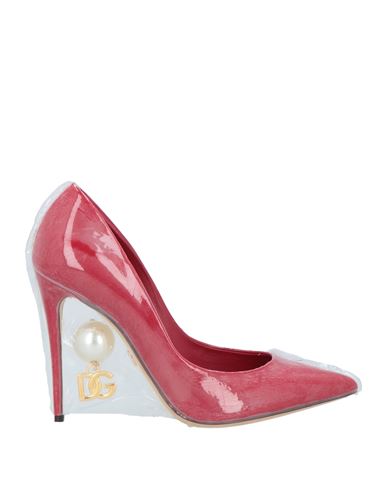 Dolce & Gabbana Woman Pumps Red Size 7.5 Calfskin, Polyurethane