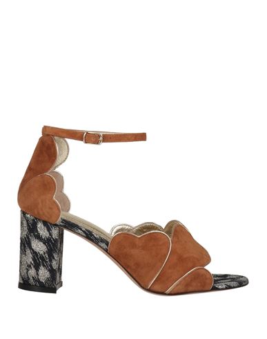 Jean-michel Cazabat Woman Sandals Brown Size 8.5 Leather