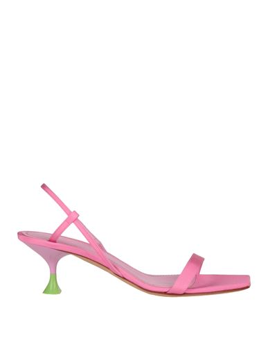 3juin Woman Sandals Pink Size 10 Textile Fibers