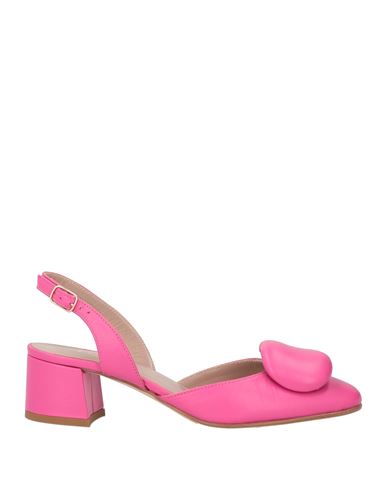 Cheville Woman Pumps Magenta Size 6 Leather In Pink