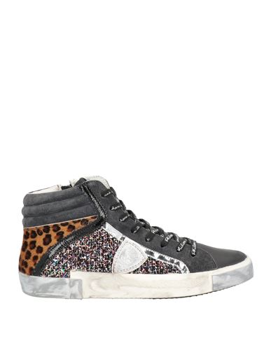 Shop Philippe Model Woman Sneakers Black Size 5 Leather