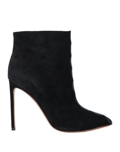 Francesco Russo Woman Ankle Boots Black Size 11 Leather