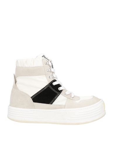Palm Angels Man Sneakers Off White Size 9 Leather, Textile Fibers
