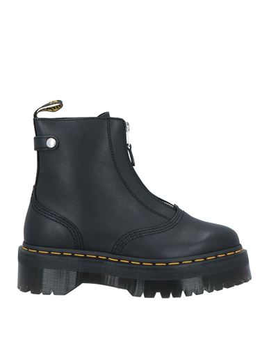 Dr. Martens Woman Ankle Boots Black Size 9 Leather In Black