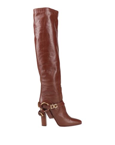 Shop Dolce & Gabbana Woman Boot Tan Size 8.5 Calfskin In Brown