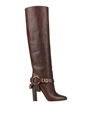 Dolce & Gabbana Woman Boot Dark Brown Size 6.5 Calfskin