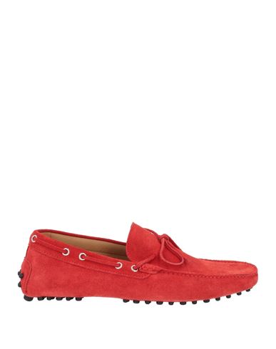 Cappelletto Man Loafers Red Size 8 Leather In Red