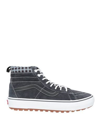 Vans Woman Sneakers Steel Grey Size 8 Leather In Grey