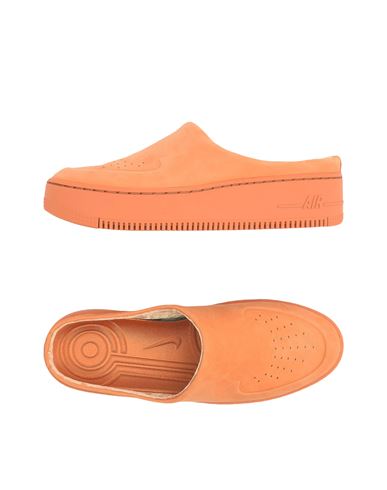 Nike Man Mules & Clogs Orange Size 5 Leather In Orange