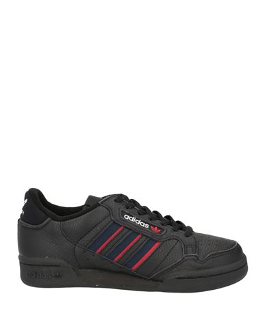 Adidas Originals Man Sneakers Black Size 4 Leather, Textile Fibers