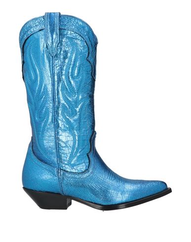 Sonora Woman Boot Azure Size 10 Leather In Blue
