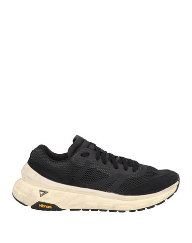 Brandblack Man Sneakers Black Size 8.5 Textile Fibers, Leather