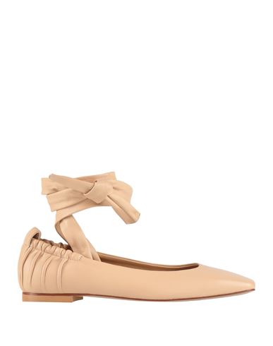 Tela Woman Ballet Flats Sand Size 8 Leather In Neutral