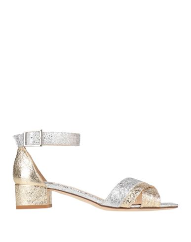 Shop Cristina Millotti Woman Sandals Gold Size 7.5 Leather