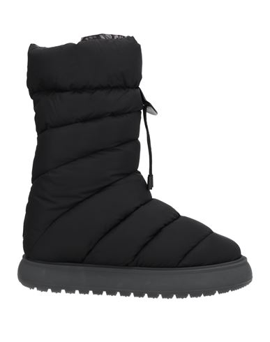 Moncler Woman Ankle Boots Black Size 10 Textile Fibers