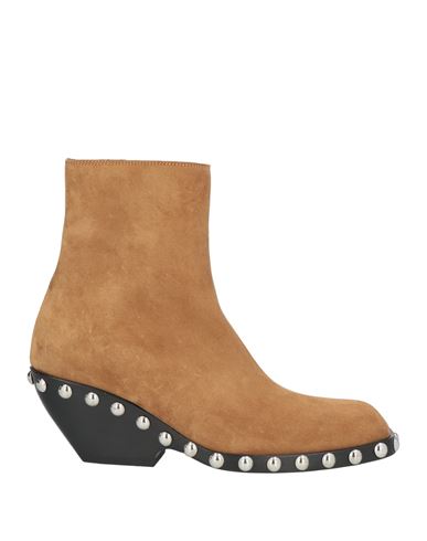 Shop Khaite Woman Ankle Boots Camel Size 8 Leather In Beige