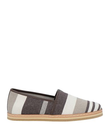 TOD'S TOD'S MAN LOAFERS DOVE GREY SIZE 9 TEXTILE FIBERS, LEATHER