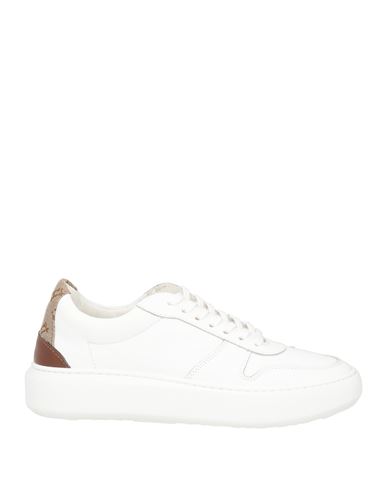 Herno Leather Trainers With Insert In White