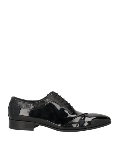 Luigi Convertini Man Lace-up Shoes Black Size 11 Leather