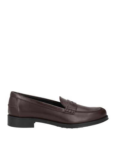 Tod's Woman Loafers Dark Brown Size 8 Leather