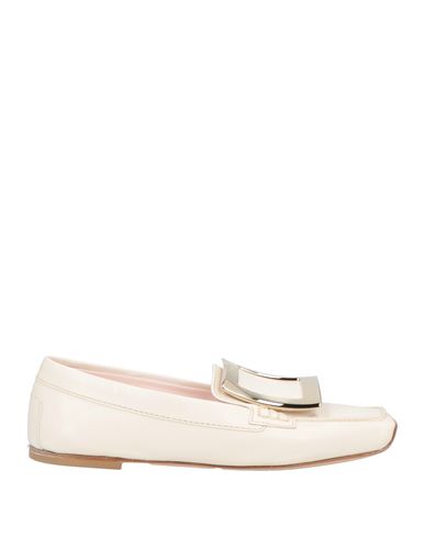 Roger Vivier Woman Loafers Ivory Size 4 Leather In White