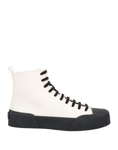 Jil Sander Man Sneakers Off White Size 11 Textile Fibers