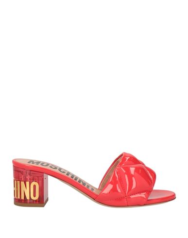 Moschino Woman Sandals Red Size 6 Polyurethane