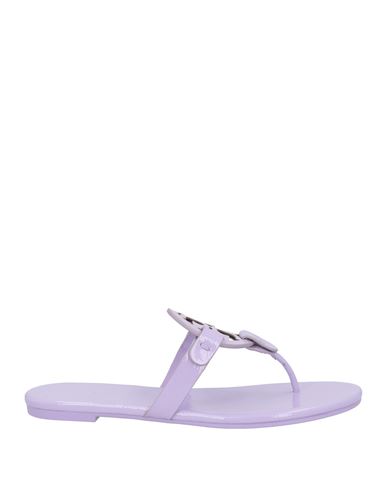 Tory Burch Woman Thong Sandal Lilac Size 6.5 Leather In Purple