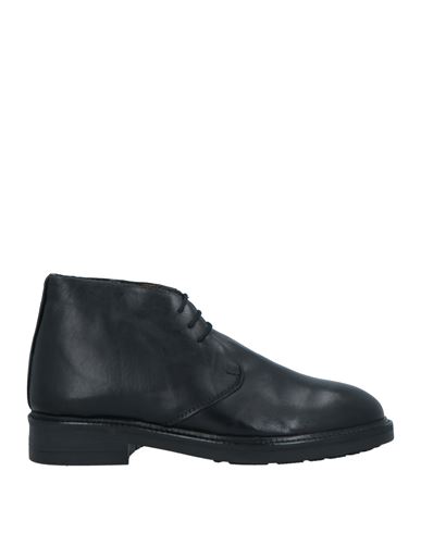 John Bakery Man Ankle Boots Black Size 8 Leather