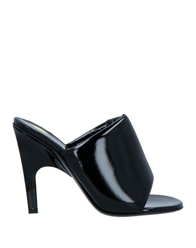 Shop Attico The  Woman Sandals Black Size 8 Textile Fibers