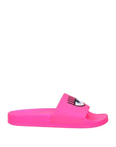 Shop Chiara Ferragni Woman Sandals Fuchsia Size 6 Rubber In Pink
