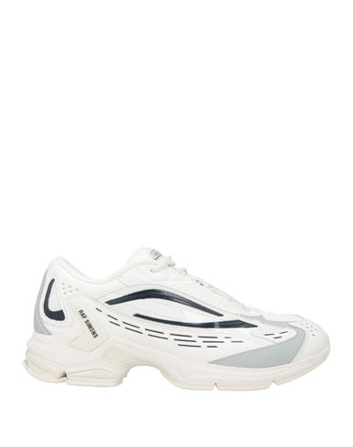 Raf Simons Man Sneakers White Size 4 Textile Fibers