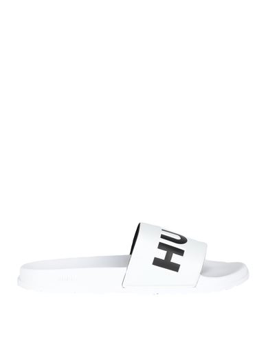 Shop Hugo Man Sandals White Size 9 Rubber