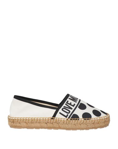 Love Moschino Woman Espadrilles White Size 11 Textile Fibers In White