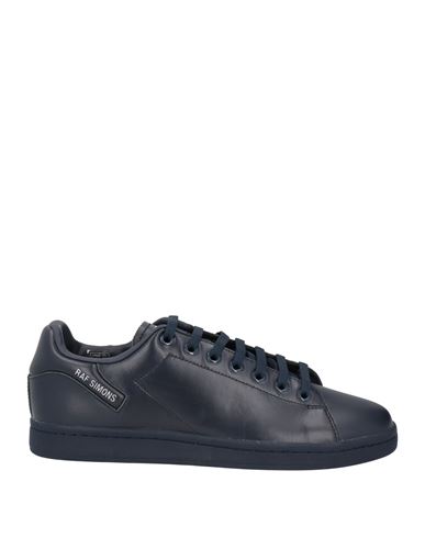 Raf Simons Man Sneakers Midnight Blue Size 13 Leather In Black