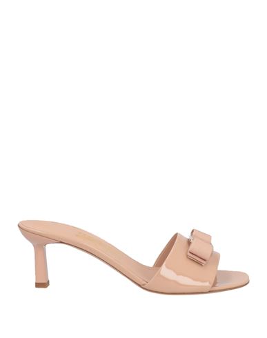 Ferragamo Woman Sandals Blush Size 8.5 Calfskin In Pink