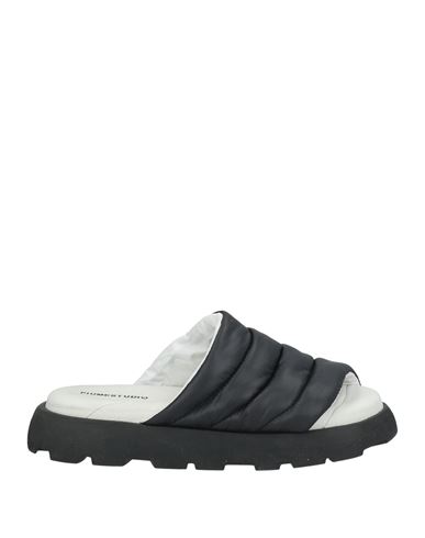 Piumestudio Woman Sandals Black Size 8 Textile Fibers In Black