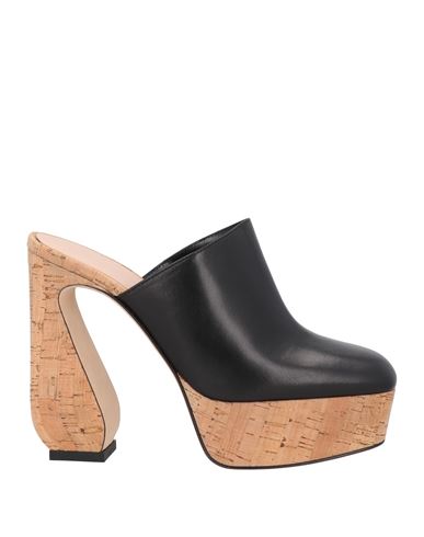 Si Rossi By Sergio Rossi Woman Mules & Clogs Black Size 7.5 Leather