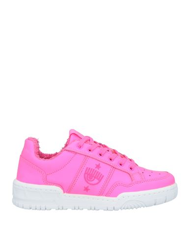Chiara Ferragni Woman Sneakers Fuchsia Size 12 Leather In Pink
