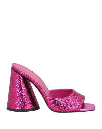 Shop Attico The  Woman Sandals Fuchsia Size 10 Textile Fibers In Pink