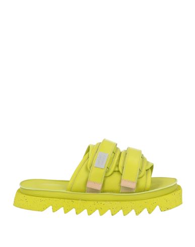 Suicoke Marsèll X  Woman Sandals Lime Green Size 6 Leather In Green