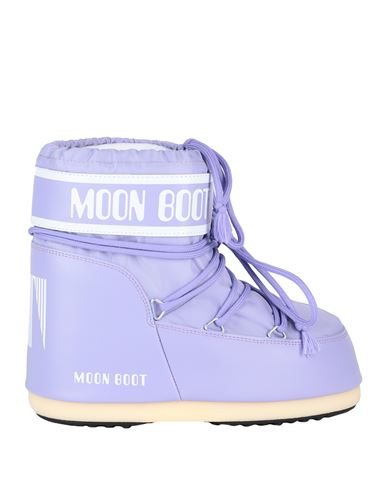 Moon Boot Mb Icon Low Nylon Woman Ankle Boots Lilac Size 8-9.5 Textile Fibers