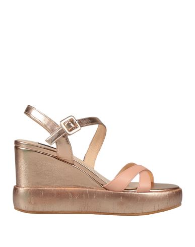 Luciano Barachini Woman Sandals Pastel Pink Size 9 Leather