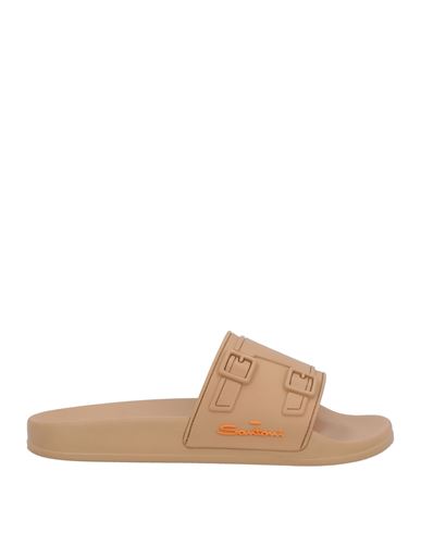 Santoni Woman Sandals Camel Size 6 Rubber In Beige
