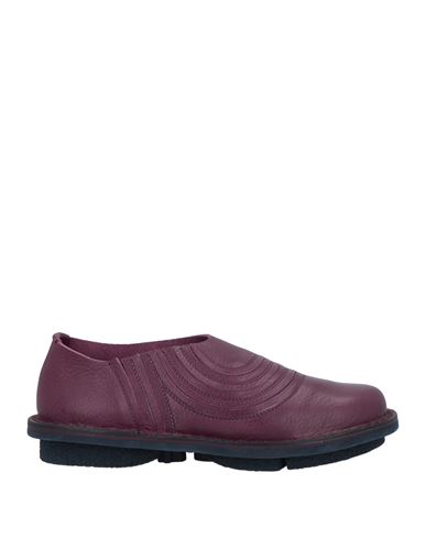Trippen Woman Loafers Deep Purple Size 11 Leather