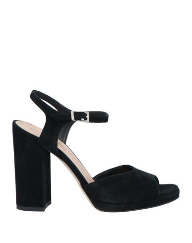 Guglielmo Rotta Woman Sandals Black Size 8.5 Leather