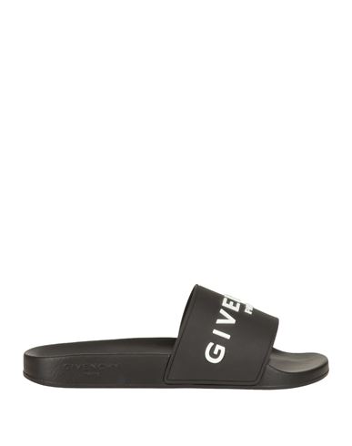 Givenchy Man Sandals Black Size 8 Thermoplastic Polyurethane