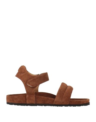 Shop B. Immagine Woman Sandals Brown Size 8 Leather